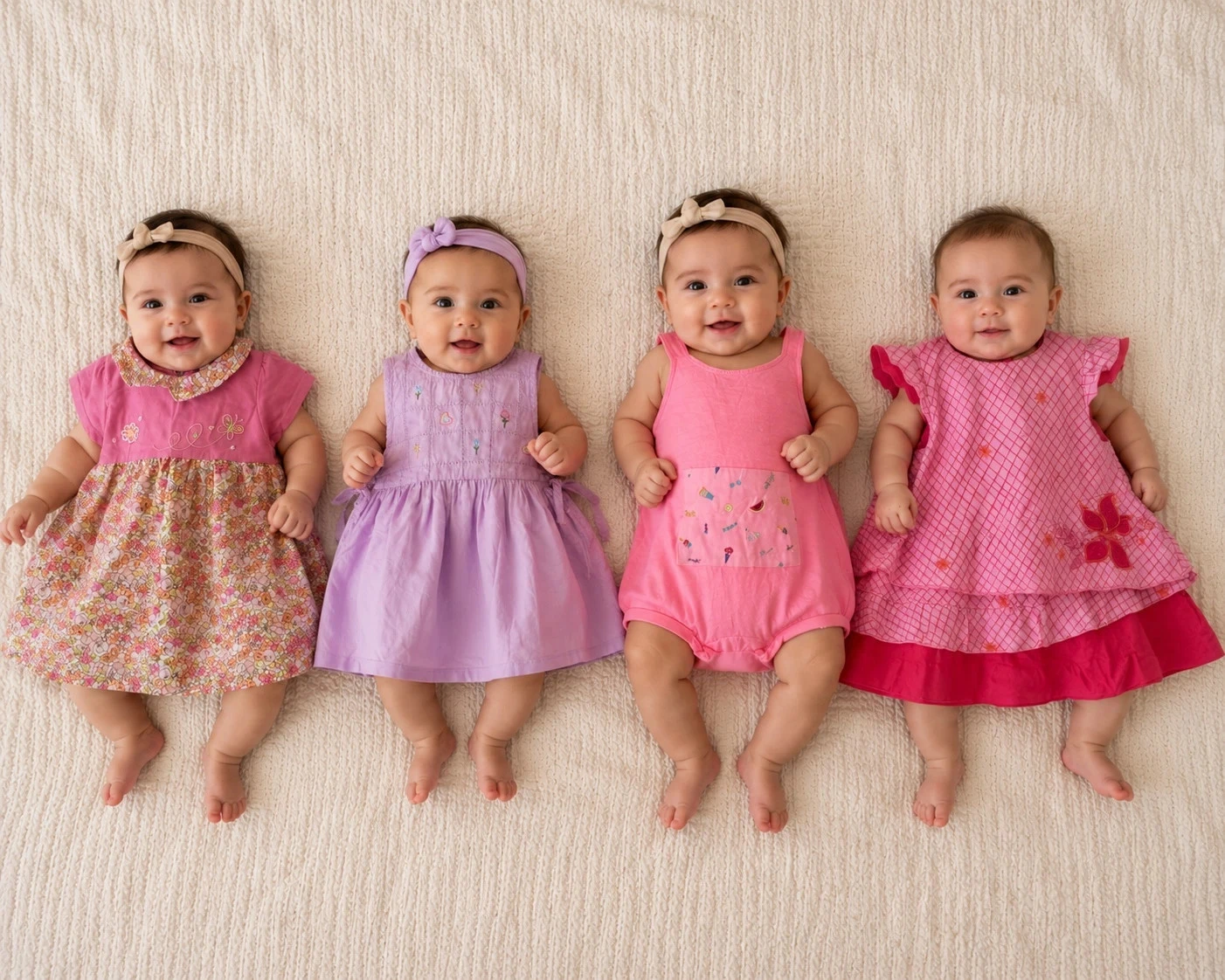 Set van 4 kledingstukken voor babymeisje – 6 maanden – photo 20